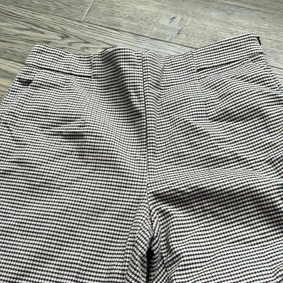 ZARA |  Brown and blue gingham patterned ankle pants - Picture 4 of 11